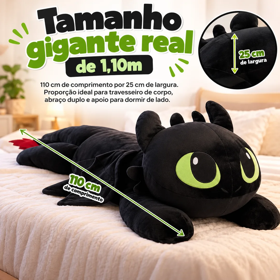 Tamanho gigante real de 1,10m