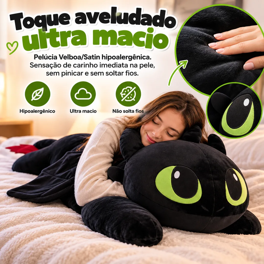 Toque aveludado ultra macio
